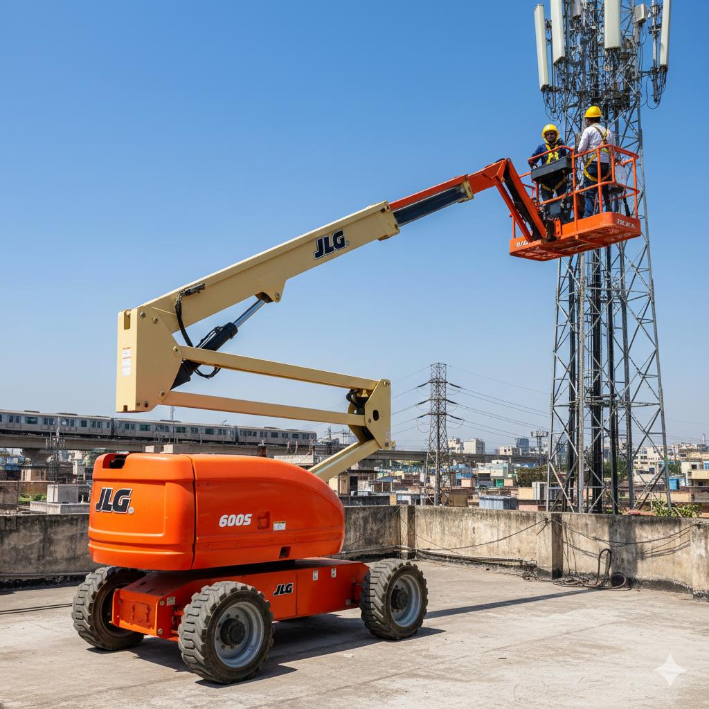 Boom lift working at height in Hyderabad